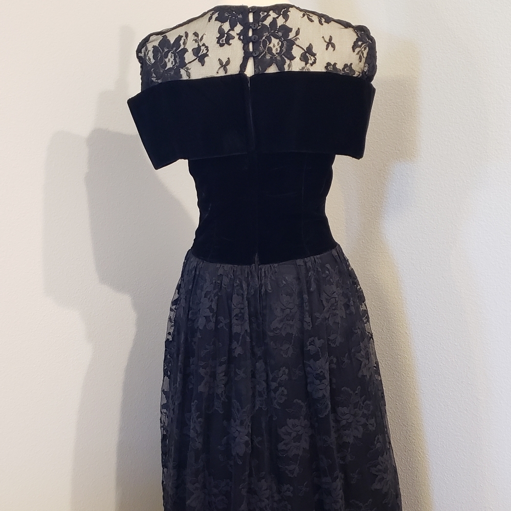 1980's Vintage Dress Scott Mcclintock - Picture 5 of 13